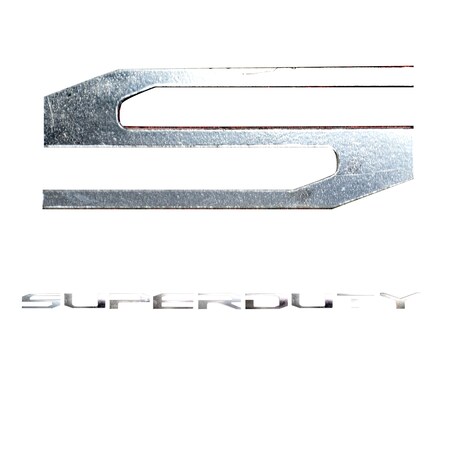 Recon 17-19 F250/F350/F450/F550 RAISED LOGO ACRYLIC EMBLEM INSERT 3PC KIT HO 264381CH